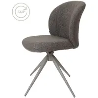 Home67 Eetkamerstoel cosmo bouclé brown