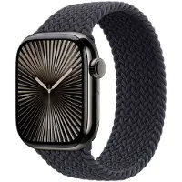 Apple Gevlochten solobandje voor de Watch | 44/45/46/49 mm - Maat 12 - Midnight