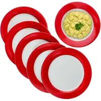 MamboCat Set van 6 Variant dinerborden ROOD
