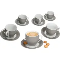 MamboCat Set van 6 Variant koffiekoppen schotels GROEN