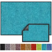 Floordirekt Deurmat - Droogloopmat - Schoonloopmat - Rhine - Turquoise - 135 x 200 cm