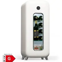 Klarstein vrijstaande wijnkoelkast 1 zone, drankkoelkast klein, kleine wijnkoelkast, wijn koelkast klein met glazen deur, indoor/outdoor flessenkoelkast, wine fridge, 15 flessen