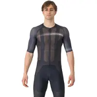 Castelli Climber's A/C korte mouw trui zwart donkergrijs, Maat XL