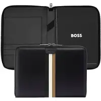 BOSS A5-vergadermap van imitatieleer met kenmerkende streep