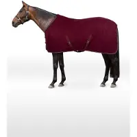 HORZE Kiel Fleece Deken, Dark Red,