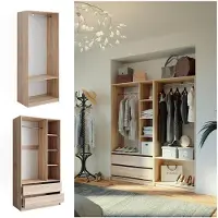 Vicco Elmo Garderobekast – 180 x 200 cm Set van 2 Sonoma