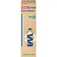 TESA Plakband CRYSTAL 59048 Transparant 15 mm (B) x 10 m (L) PET (Polyetheentereftalaat) 64% Gerecycled 10 Stuks