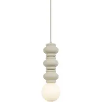 QAZQA Retro hanglamp beige met mat glas - Fedde