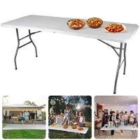 Cheqo Inklapbare Tafel – Klaptafel – Campingtafel – Vouwtafel Buiten - Tafel Opvouwbaar - Camping & Tuin