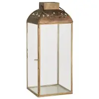 Ib Laursen Lantaarn Alexander Messing & Glas 33 x 13x 13 cm