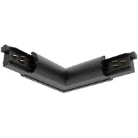 Concord Onderdeel | Koppeling/verbinder L-vorm | lytespan ronde l-voeding buiten zwart 9012-st15/b
