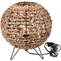 Natura Punto Tafellamp Bali - zeegras - rond/bol - 30 cm - Boho/Ibiza stijl - natuurlijk wonen