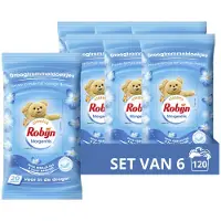 Robijn 6x Droogtrommeldoekjes Morgenfris 20 Stuks