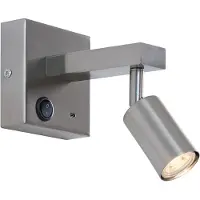 QAZQA Moderne wandlamp staal met USB-C kantelbaar - Rex