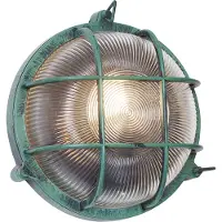 QAZQA Buiten wandlamp groen rond IP44 - Noutica