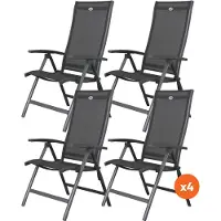 Hartman Set van 4 - Salvatore verstelbare tuinstoel