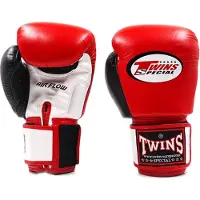 Twins special BGVL Air Bokshandschoenen Air Mesh Rood/Wit/Zwart 16 oz