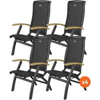 Hartman Set van 4 - Da Vinci verstelbare stoel - Teak