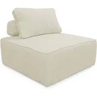 Sweeek Fauteuil corduroy 1 zitplaats Crème
