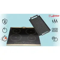 Kaiser - inductie - KCT 6195 IEm - incl. grillplaat - inductiekookplaat 60cm - zelfvoorzienend - kookplaat - 4xQickHeat kookzones - zwart