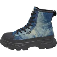 Buffalo Veterlaarsjes 'Cade' blauw / blauw denim / lichtblauw / zwart