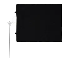 Usorteret Solid Black Flag 75x90cm