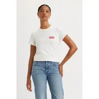 Levi's The Perfect Tee Bw Smaller Isabel Cloud Size: XS | T-Shirts Outlet | Dames | Wit