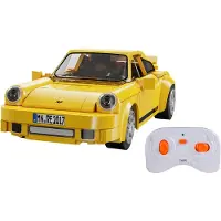 Jamara CaDA Set C51079W RUF CTR 2017 Yellowbird, schaal 1:20, geel, 2,4 GHz, bouwstenen