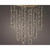 Lumineo Cascadeverlichting cluster | 6 takken | Warm wit | Twinkelen | 480 lampjes |