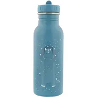 Trixie Drinkfles - Mr. Triceratops - RVS Waterfles voor kinderen - 500ml - Lekvrije Fles - Blauw - DIno