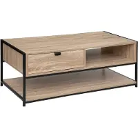 TEXTILOMANIE 5Five Aliaj Salontafel - 1 Lade - Beige - 100 x 40 x H 50 CM