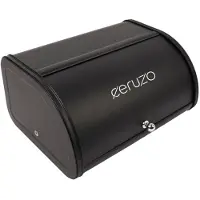 Ceruzo Broodtrommel-Schuifdeksel - Retro Design - Opbergbox Keuken- Mat Zwart - 35 x 26 x H17 cm