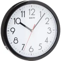 OEM Wandklok, Hastings, Silent Sweep, Modern, Zwart, 22 cm