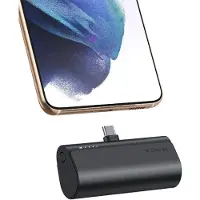 Veger Mini externe oplader 5000mAh USB C Connector Power Delivery 20W, Zwart