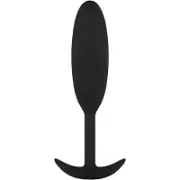 EasyToys Heavy Fulfiller - anale plug van 54 g - klein (zwart)