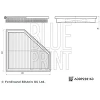 Blue Print ADBP220163 Luchtfilter