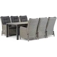 Garden Collections Kingston/Young 217 cm dining tuinset 7-delig