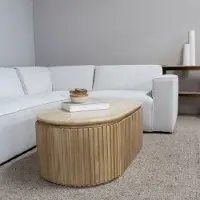 Giga Meubel Salontafel Sven Travertin Naturel 120cm