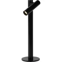 Lucide ANTRIM - Oplaadbare Tafellamp Binnen/Buiten - Accu/Batterij - LED Dimb. - 1x2,2W 2700K - IP54 - Met draadloos oplaadstation - Zwart