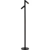 Lucide ANTRIM - Oplaadbare Leeslamp Binnen/Buiten - Accu/Batterij - LED Dimb. - 2x2,2W 2700K - IP54 - Met draadloos oplaadstation - Zwart