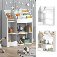 Vicco Luigi Kinderboekenkast – 100.4 x 114.2 cm zonder vouwboxen Wit