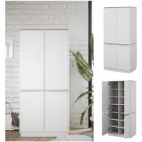 Vicco Betti Archiefrek – 82 x 179 cm met 6 legplanken Wit/Sonoma