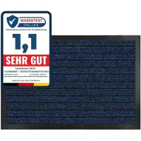 Floordirekt Dura Deurmat - Robuust & Duurzaam - In vele Maten en Kleuren - Antislip Schoonloopmat - Voor Binnen en Buiten - Blauw - 66 x 185 cm