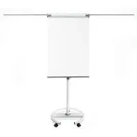 Master of Boards Mobiele Flipover Shark Staal Magnetisch Grijs 67 x 105 cm