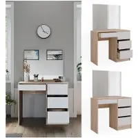 Vicco Kaptafel Sherry Sonoma 90 cm met spiegel, Model 40831