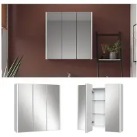 Vicco Badkamerspiegelkast Majest Wit 67.4 x 68 cm, Model 40093