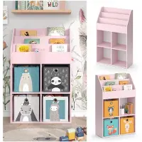 Vicco Luigi Kinderboekenkast – 72 x 114.2 cm zonder vouwboxen Roze