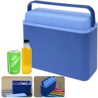 Cheqo Koelbox - Frigobox - Coolbox - 12 Liter - Smal Model - Ideaal voor Picknick - Compact en Blauw