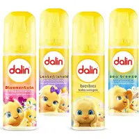 Dalin Baby Cologne 4 x 150 ml Frisse en Zachte Geur voor de Gevoelige Babyhuid Mix van 4 Geuren