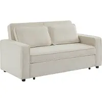 Sweeek 2 zits bouclé slaapbank Crème
